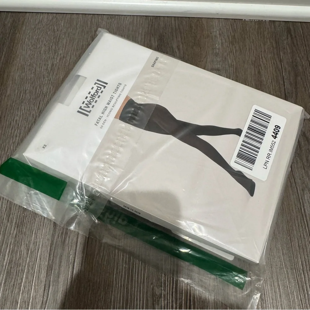 Wolford Fatal High Waist Iconic Sculpting Tights in Black